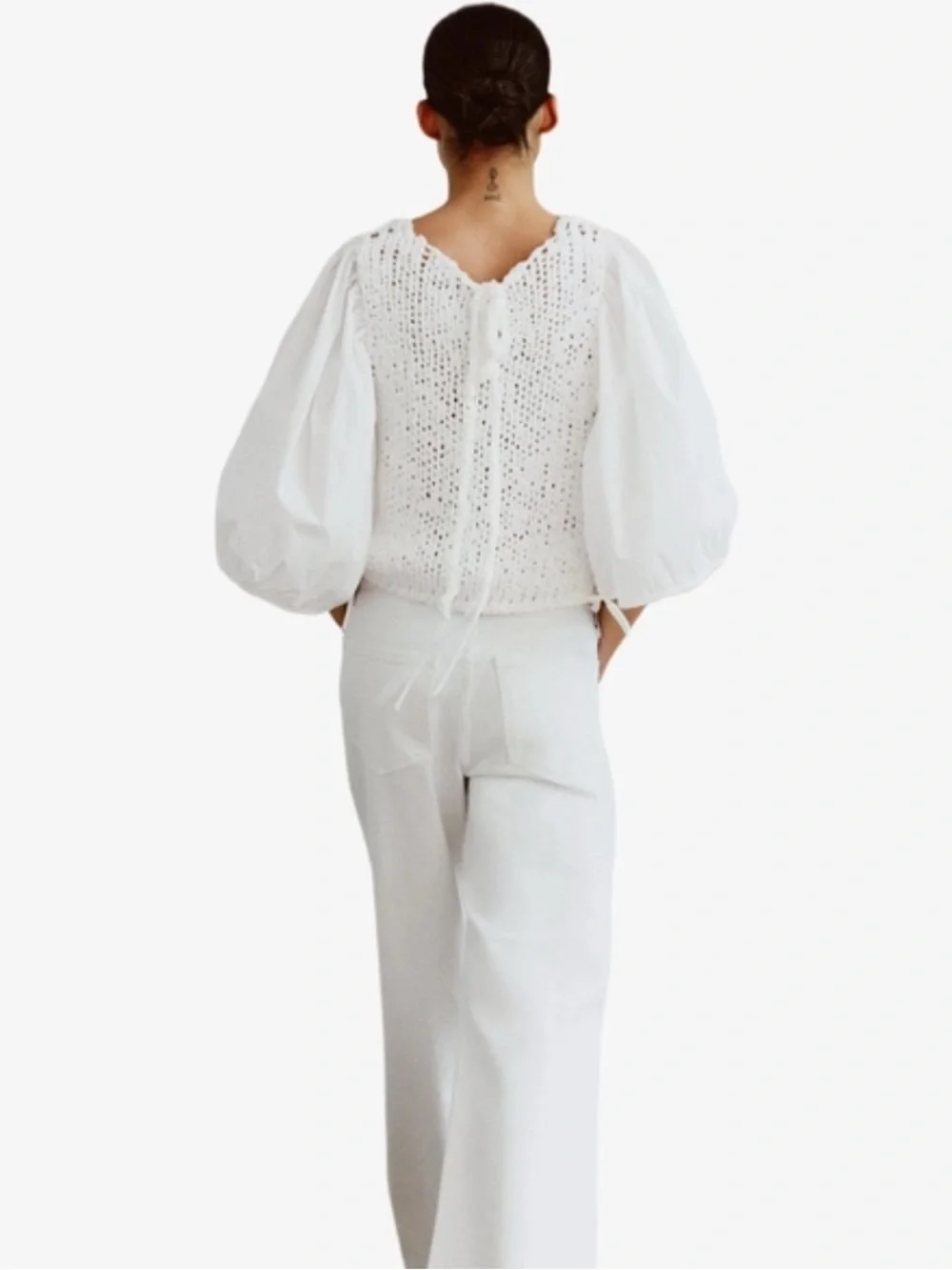 Zara Small Combination Knit Blouse